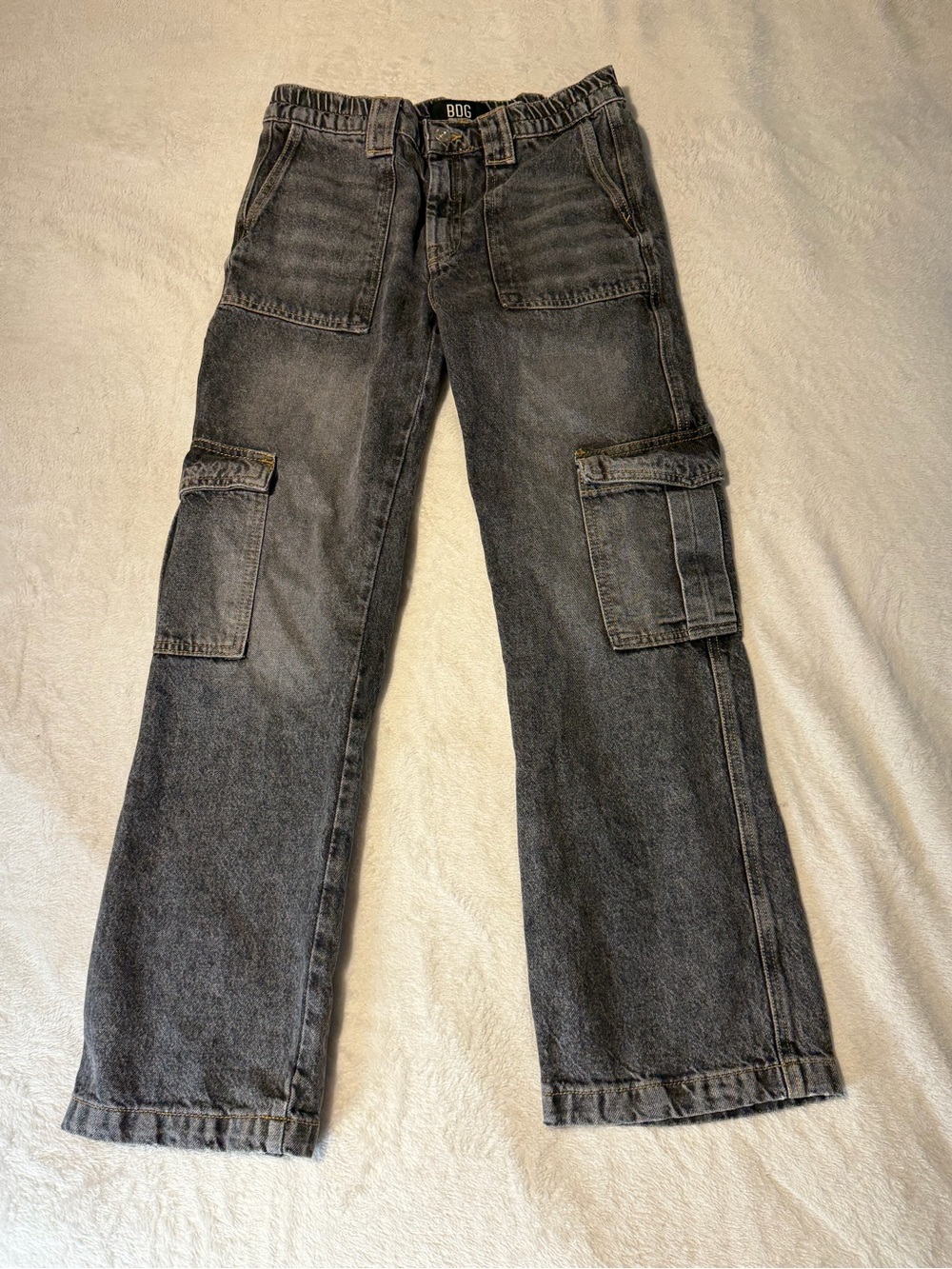BDG Black Grey Washed Denim Pants